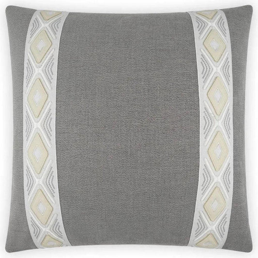 Rochelle Dove Grey Throw Pillow With Insert - LOOMLAN - D.V. Kap - Throw Pillows