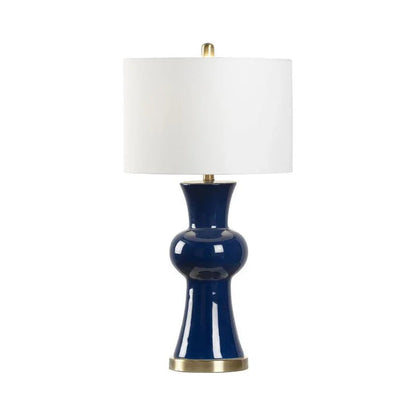 Rockport Beach Blue Ceramic Table Lamp - LOOMLAN - Chelsea House - Table Lamps