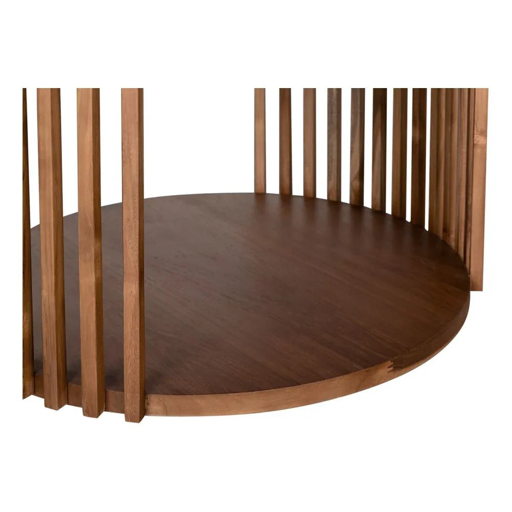 Roderick Wooden Round Cocktail Table - LOOMLAN - Noir - Coffee Tables