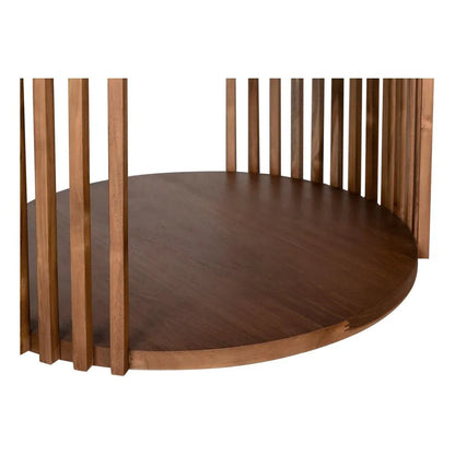 Roderick Wooden Round Cocktail Table - LOOMLAN - Noir - Coffee Tables
