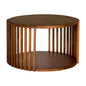 Roderick Wooden Round Cocktail Table - LOOMLAN - Noir - Coffee Tables