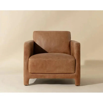 Rodney Leather Lounge Chair-Lounge Chairs-SUNPAN-LOOMLAN