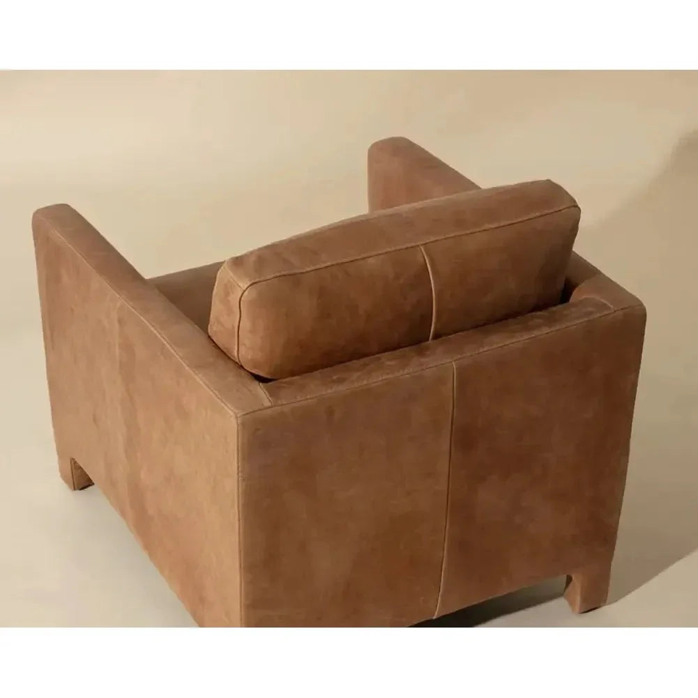 Rodney Leather Lounge Chair-Lounge Chairs-SUNPAN-LOOMLAN