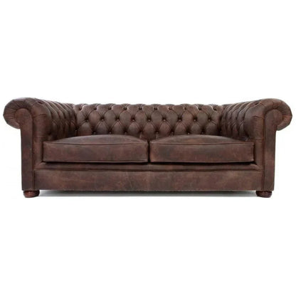 Roger Brown Chesterfield Leather Sofa Made to Order - LOOMLAN - Uptown Sebastian - Sofas & Loveseats