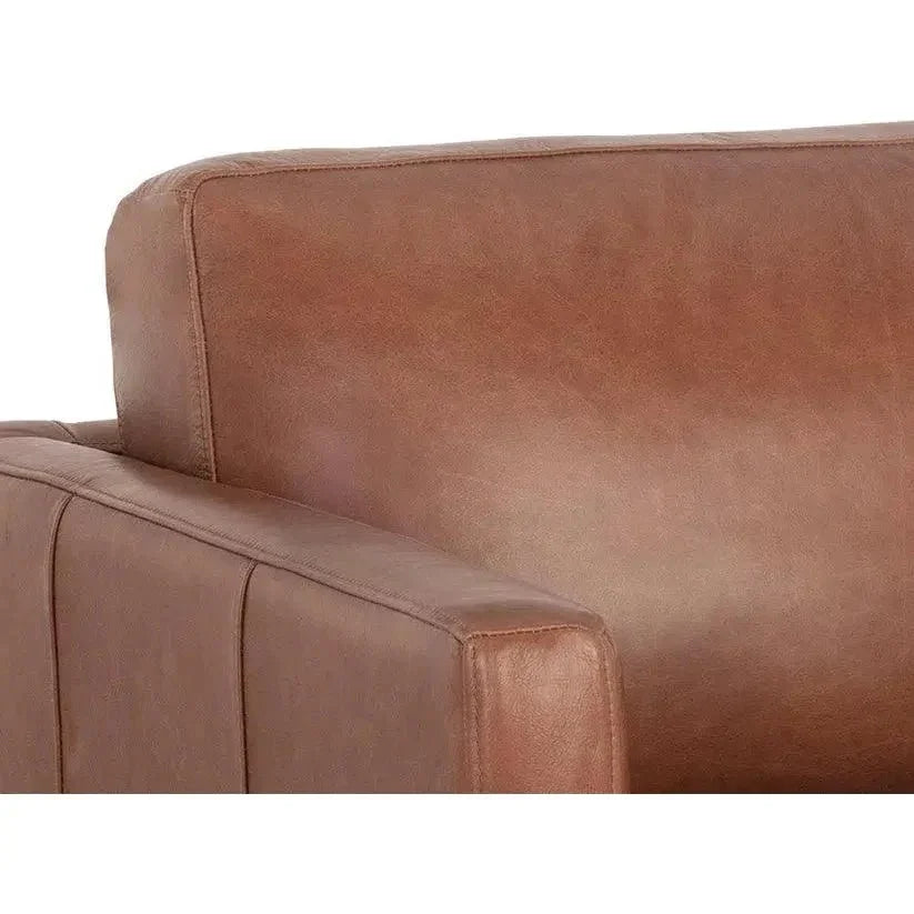 Rogers Leather Stylish Armchair - LOOMLAN - SUNPAN - Club Chairs