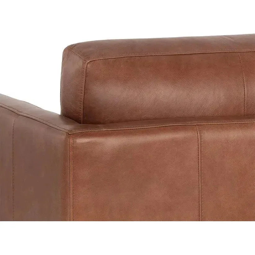 Rogers Leather Stylish Armchair - LOOMLAN - SUNPAN - Club Chairs