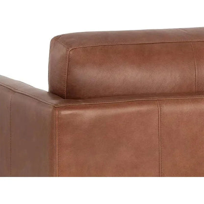 Rogers Leather Stylish Armchair - LOOMLAN - SUNPAN - Club Chairs