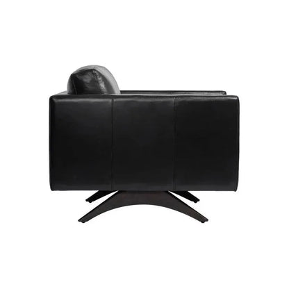 Rogers Leather Stylish Armchair - LOOMLAN - SUNPAN - Club Chairs