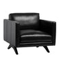 Rogers Leather Stylish Armchair - LOOMLAN - SUNPAN - Club Chairs