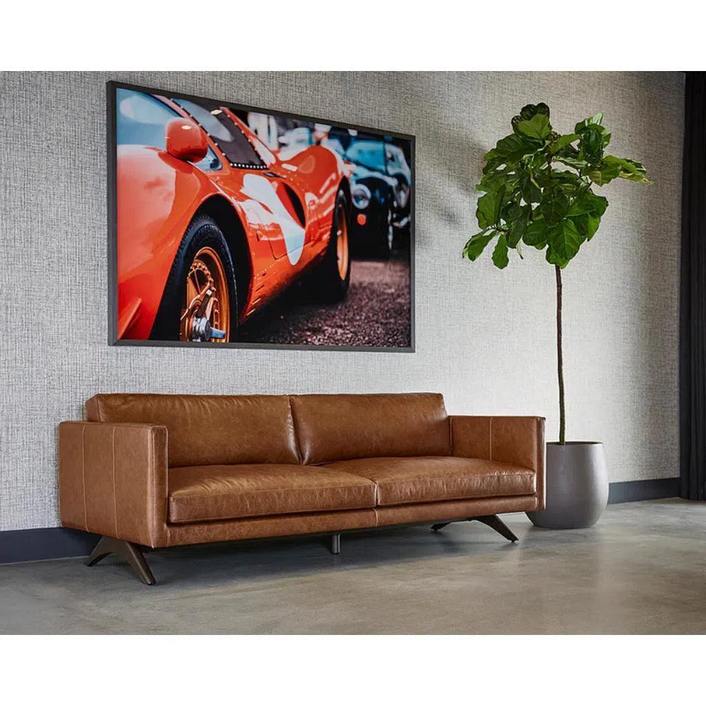 Rogers Leather Stylish Sofa - LOOMLAN - SUNPAN - Sofas & Loveseats