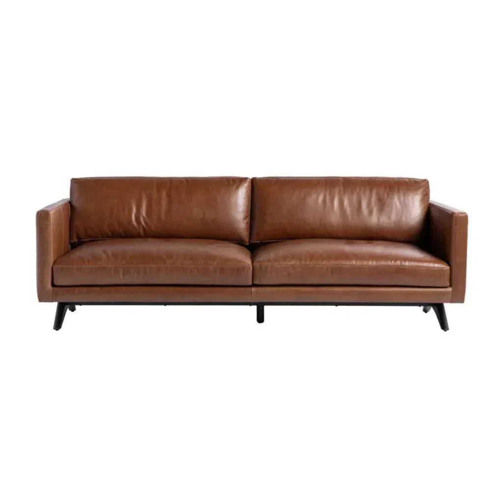Rogers Leather Stylish Sofa - LOOMLAN - SUNPAN - Sofas & Loveseats