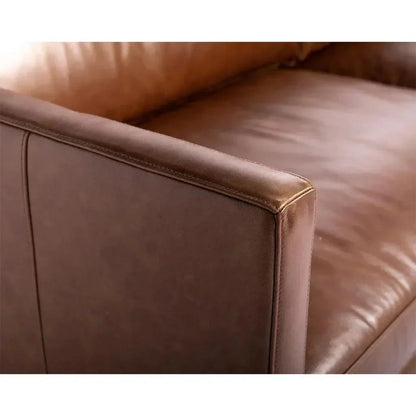 Rogers Leather Stylish Sofa - LOOMLAN - SUNPAN - Sofas & Loveseats