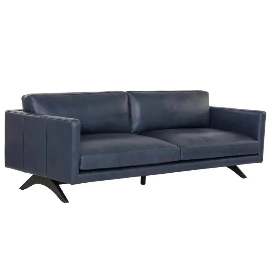 Rogers Leather Stylish Sofa - LOOMLAN - SUNPAN - Sofas & Loveseats