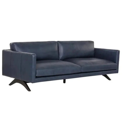 Rogers Leather Stylish Sofa - LOOMLAN - SUNPAN - Sofas & Loveseats