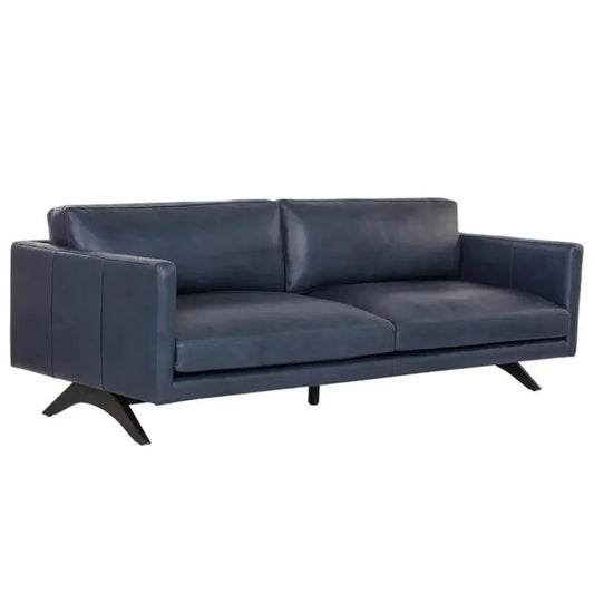 Rogers Leather Stylish Sofa - LOOMLAN - SUNPAN - Sofas & Loveseats