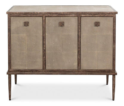 Roland Shagreen Leather Wrapped Sideboard - LOOMLAN - Sarreid - Sideboards