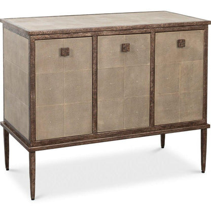 Roland Shagreen Leather Wrapped Sideboard - LOOMLAN - Sarreid - Sideboards