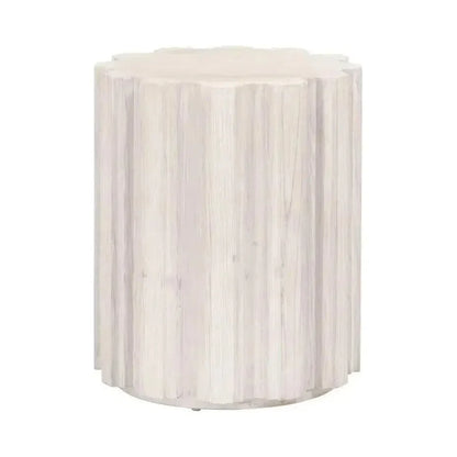 Roma Reclaimed Drum End Table Solid Wood - LOOMLAN - Essentials For Living - Side Tables