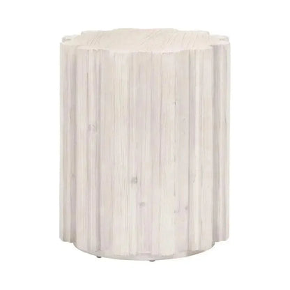 Roma Reclaimed Drum End Table Solid Wood - LOOMLAN - Essentials For Living - Side Tables