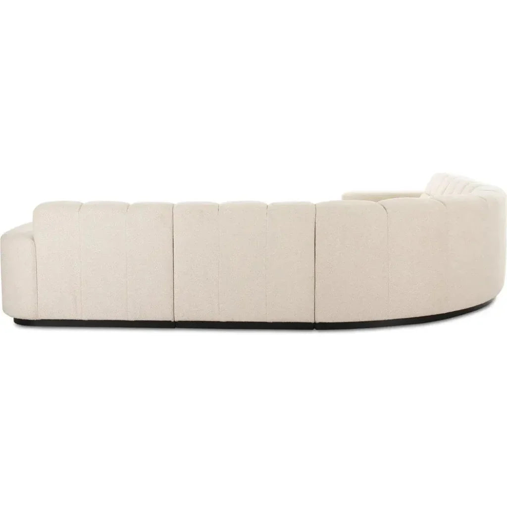 Roman Performance Fabric L-Shaped Sectional-Modular Sofas-Moe's Home-LOOMLAN