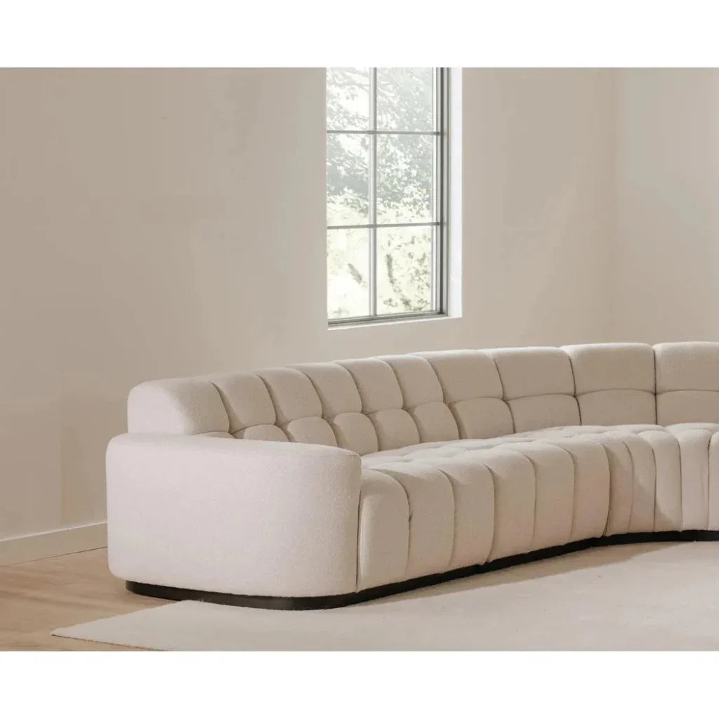 Roman Performance Fabric L-Shaped Sectional-Modular Sofas-Moe's Home-LOOMLAN