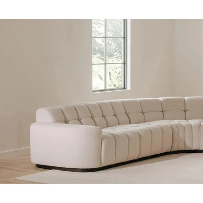 Roman Performance Fabric L-Shaped Sectional-Modular Sofas-Moe's Home-LOOMLAN