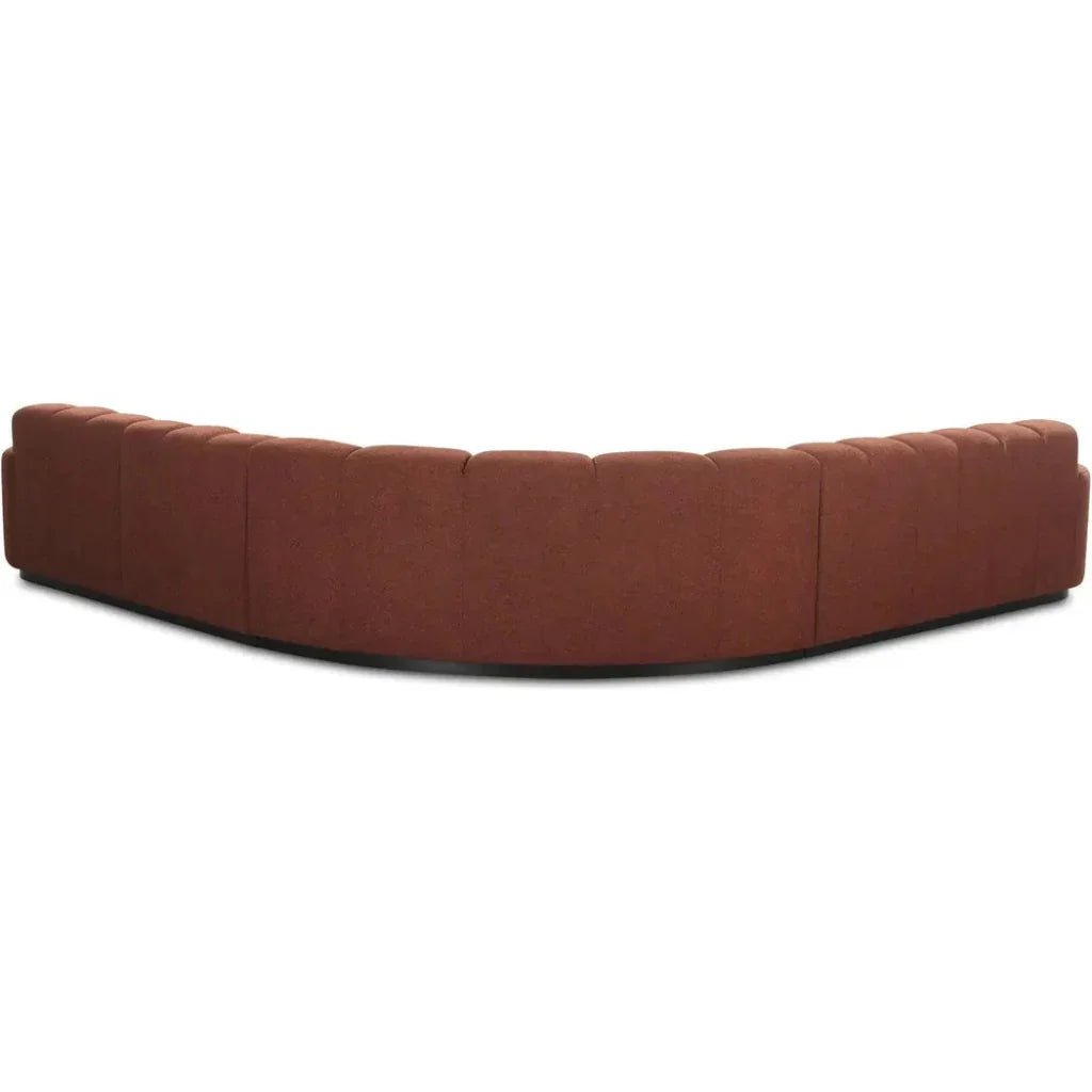 Roman Performance Fabric L-Shaped Sectional-Modular Sofas-Moe's Home-LOOMLAN