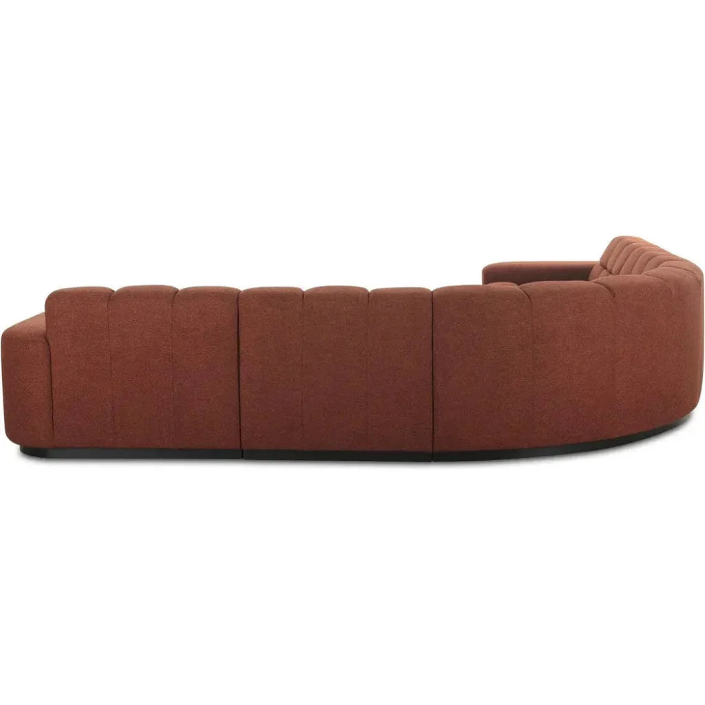 Roman Performance Fabric L-Shaped Sectional-Modular Sofas-Moe's Home-LOOMLAN