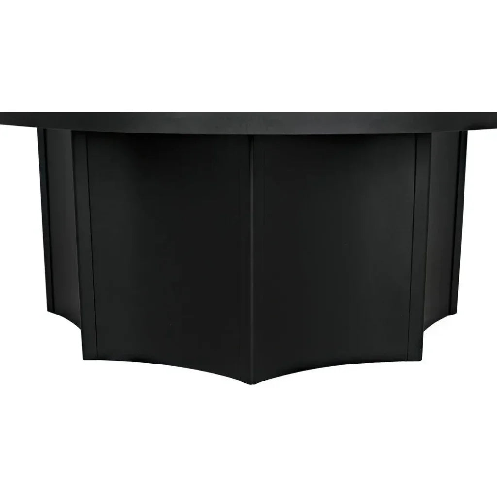 Rome Black Steel Round Coffee Table - LOOMLAN - Noir - Coffee Tables