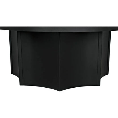 Rome Black Steel Round Coffee Table - LOOMLAN - Noir - Coffee Tables