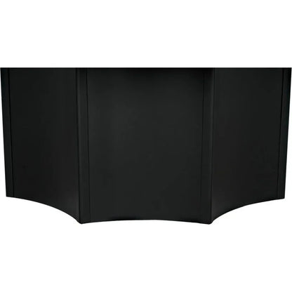 Rome Black Steel Round Coffee Table - LOOMLAN - Noir - Coffee Tables