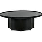 Rome Black Steel Round Coffee Table - LOOMLAN - Noir - Coffee Tables
