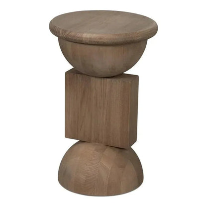 Romeo Natural Wooden Side Tables (Set Of 3) - LOOMLAN - Sarreid - Side Tables