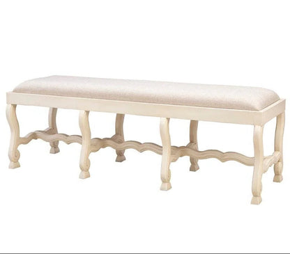Romeo Performance Linen Blend Bedroom Bench - LOOMLAN - Furniture Classics - Bedroom Benches