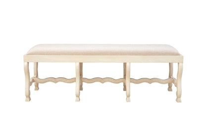 Romeo Performance Linen Blend Bedroom Bench - LOOMLAN - Furniture Classics - Bedroom Benches