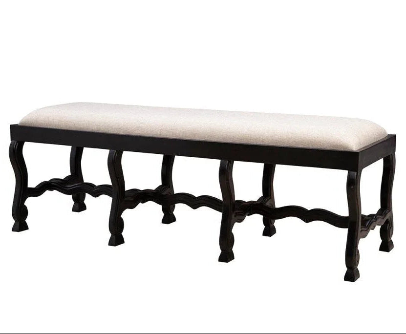 Romeo Performance Linen Blend Bedroom Bench - LOOMLAN - Furniture Classics - Bedroom Benches