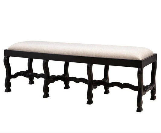 Romeo Performance Linen Blend Bedroom Bench - LOOMLAN - Furniture Classics - Bedroom Benches