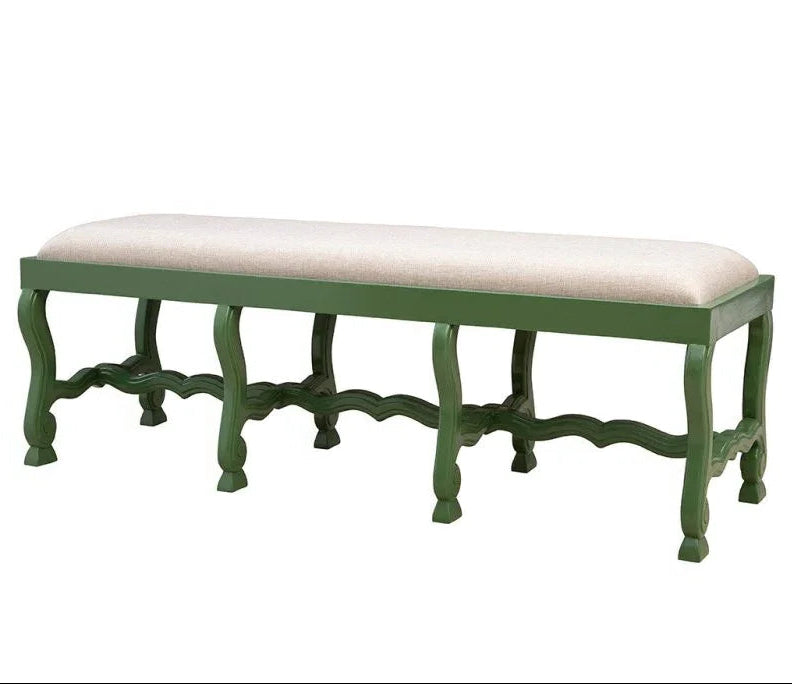 Romeo Performance Linen Blend Bedroom Bench - LOOMLAN - Furniture Classics - Bedroom Benches