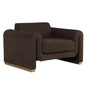Romer Leather Luxurious Armchair - LOOMLAN - SUNPAN - Club Chairs