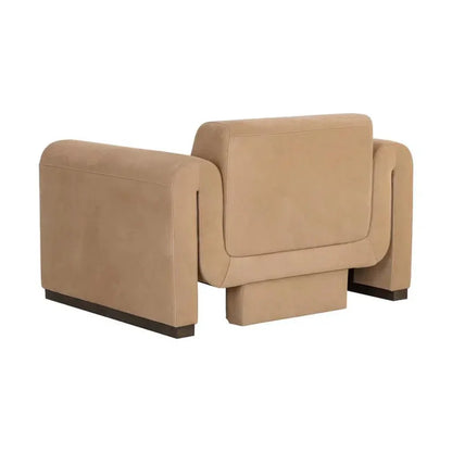 Romer Leather Luxurious Armchair - LOOMLAN - SUNPAN - Club Chairs
