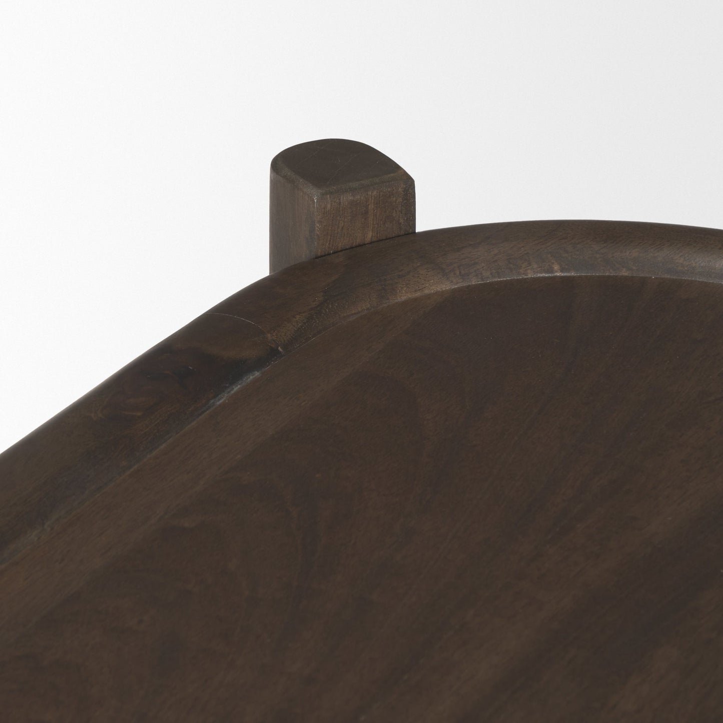 Romi Three Shelves Wooden Console Table