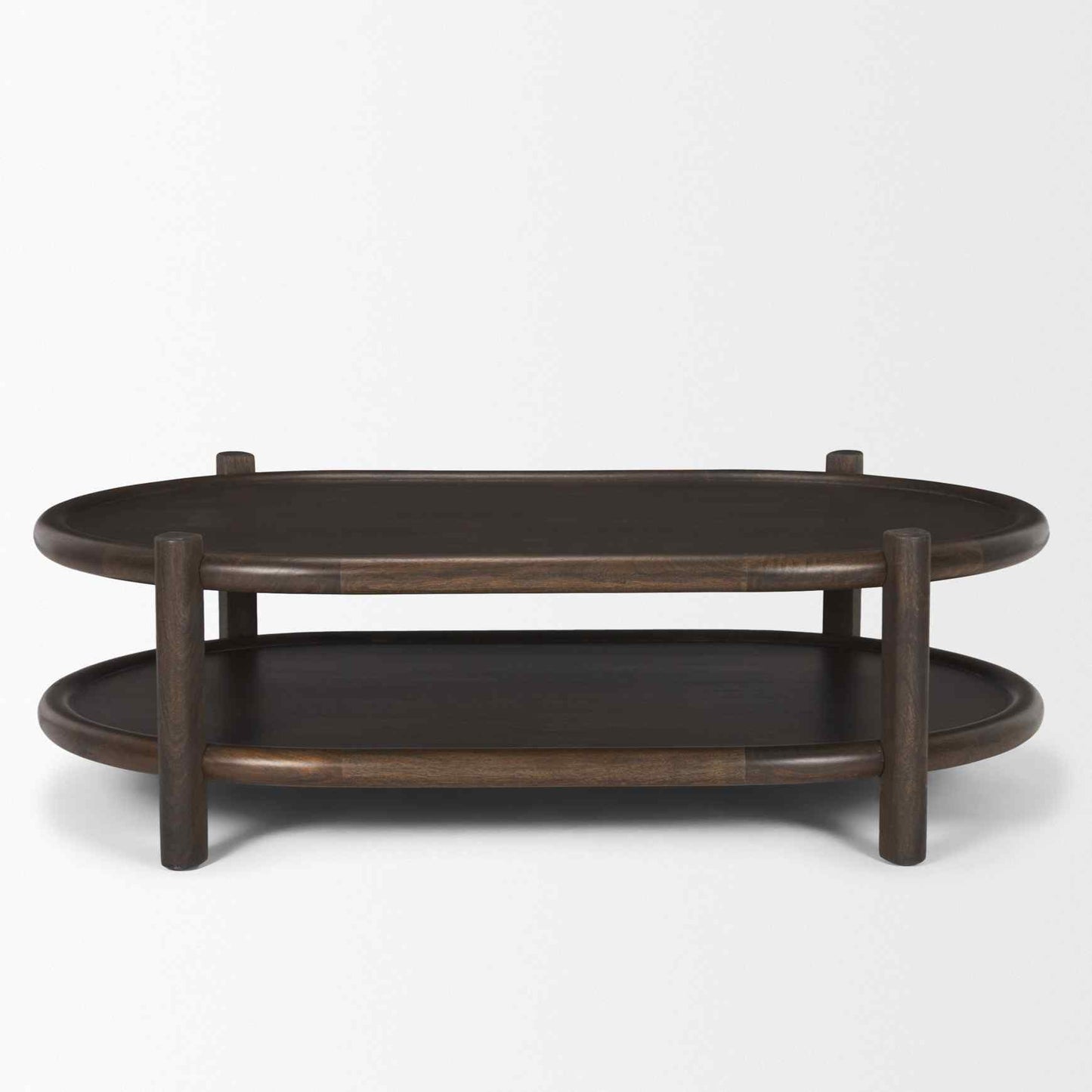 Romi Wooden Oval Coffee Table