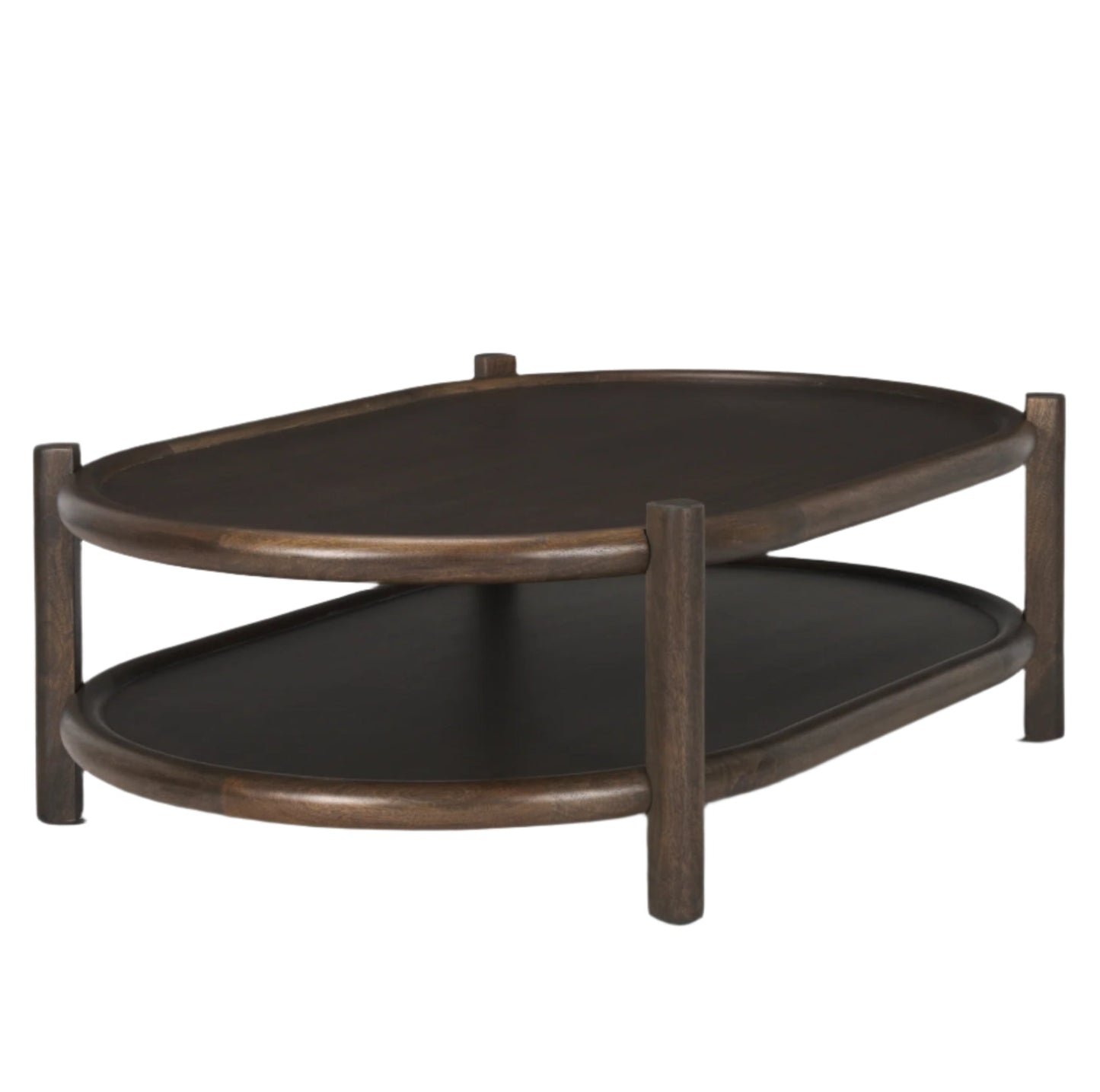 Romi Wooden Oval Coffee Table