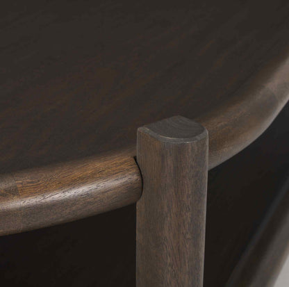 Romi Wooden Oval Coffee Table