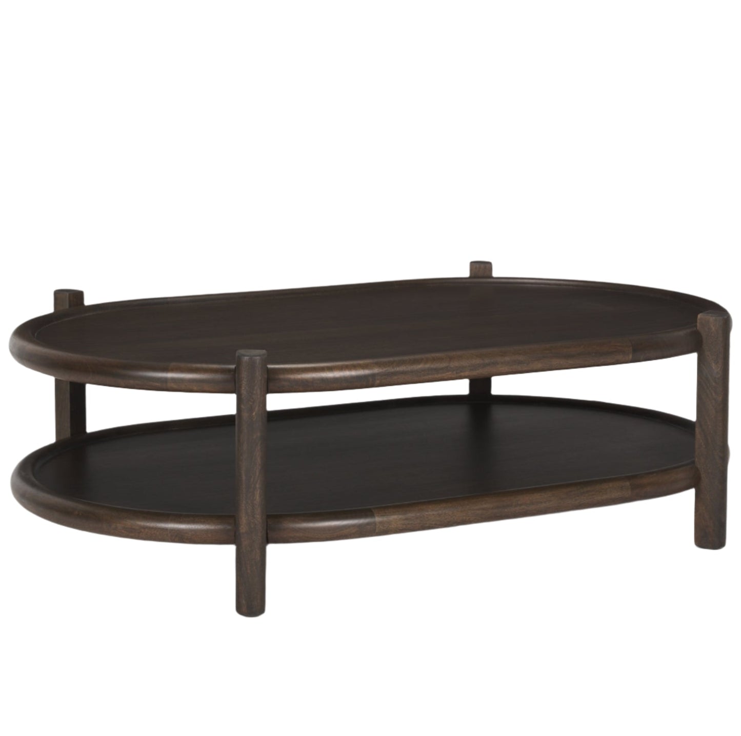 Romi Wooden Oval Coffee Table