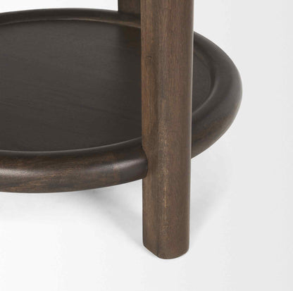 Romi Wooden Round Accent Table