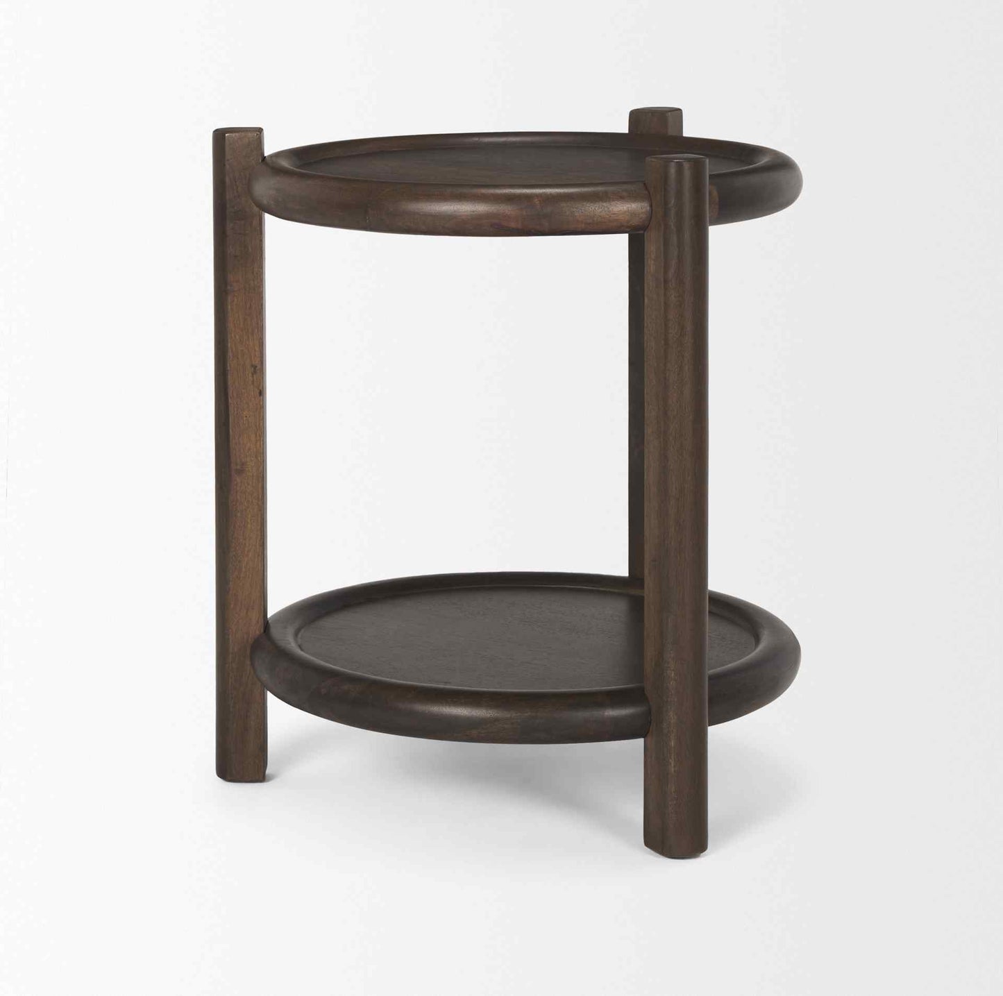 Romi Wooden Round Accent Table