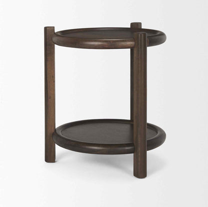 Romi Wooden Round Accent Table