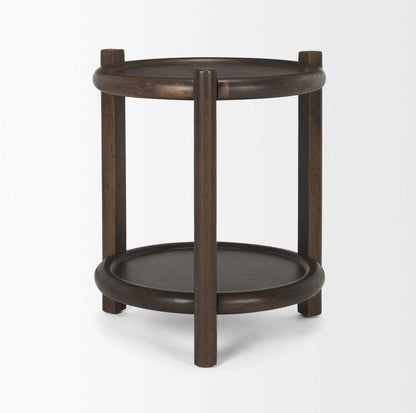 Romi Wooden Round Accent Table