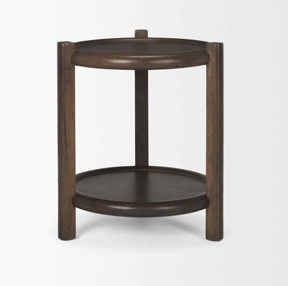 Romi Wooden Round Accent Table